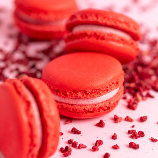 Raspberry Macarons (6, 12 or 24)
