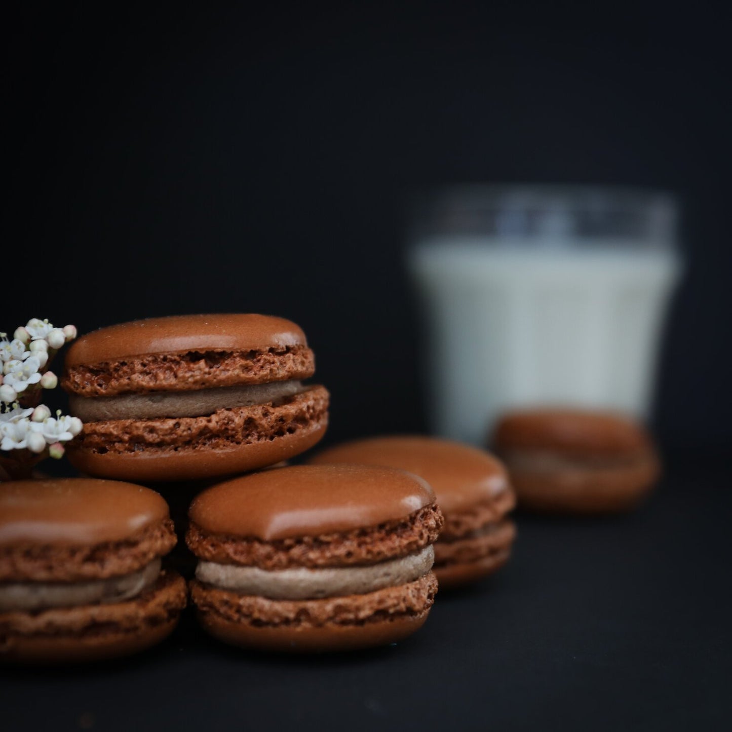 Chocolate Macarons ready for delivery in Christchurch New Zealand