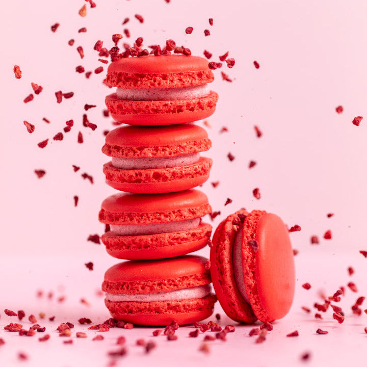 Raspberry Macarons (6, 12 or 24)