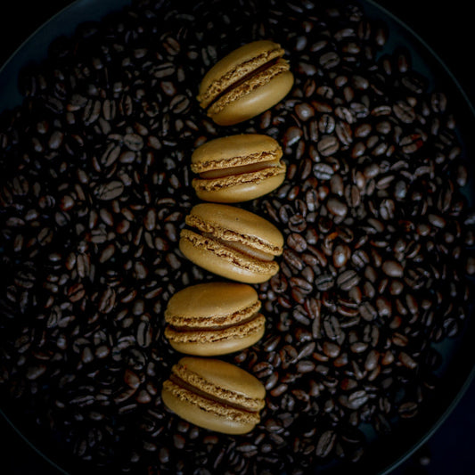 Salted Caramel Macarons ready for delivery in Christchurch New Zealand