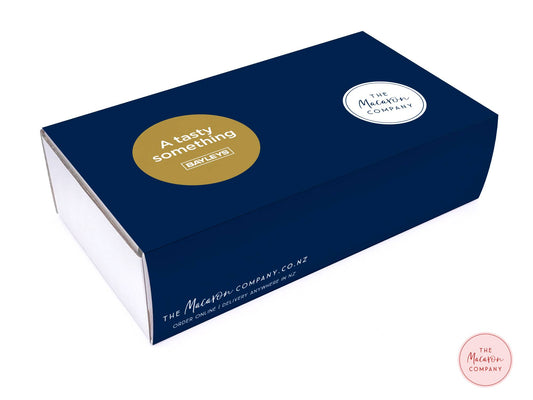 Vanilla Bean Macarons 12 Pack with Bayleys Box